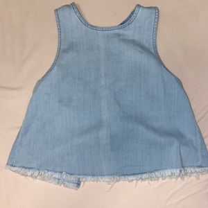 AERIE DENIM CROP TOP